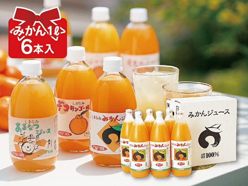 しまなみみかんジュース（1000ml×6本入）×4箱 まとめ買い | のま果樹園