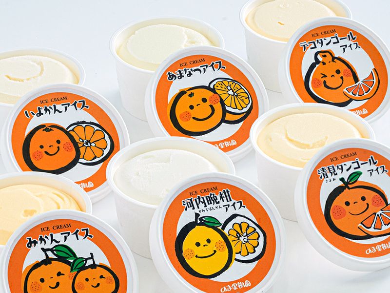 6種のしまなみみかんアイス6個入(各1個) プチセット | のま果樹園