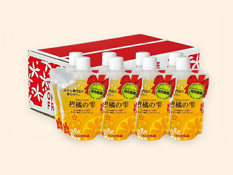 柑橘の雫・飲むゼリー 河内晩柑 8個入り | のま果樹園