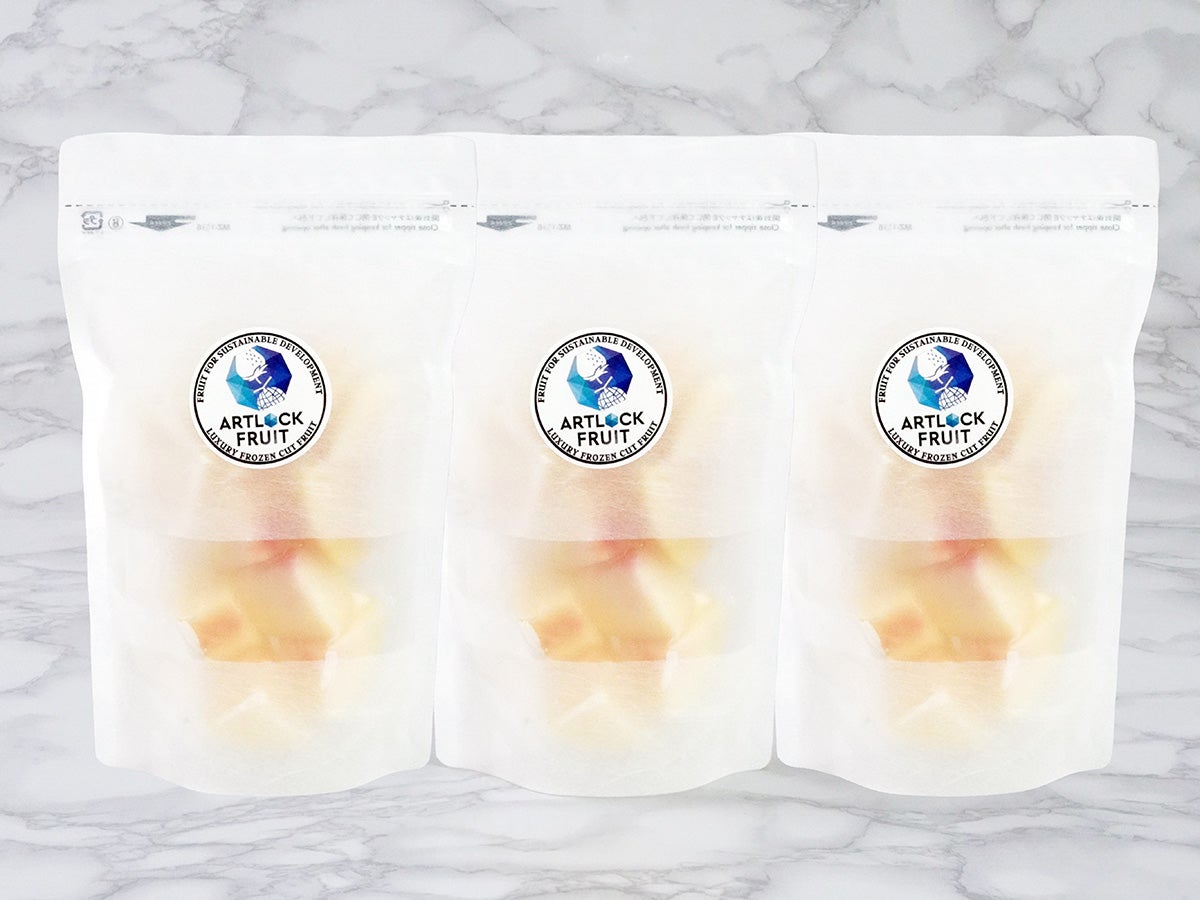 アートロックフルーツ「白桃」100g×3個入（冷凍フルーツ） | のま果樹園
